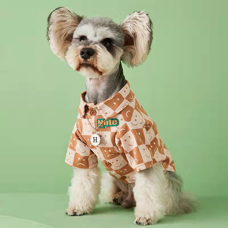 Checked Denim Shirt for Pets