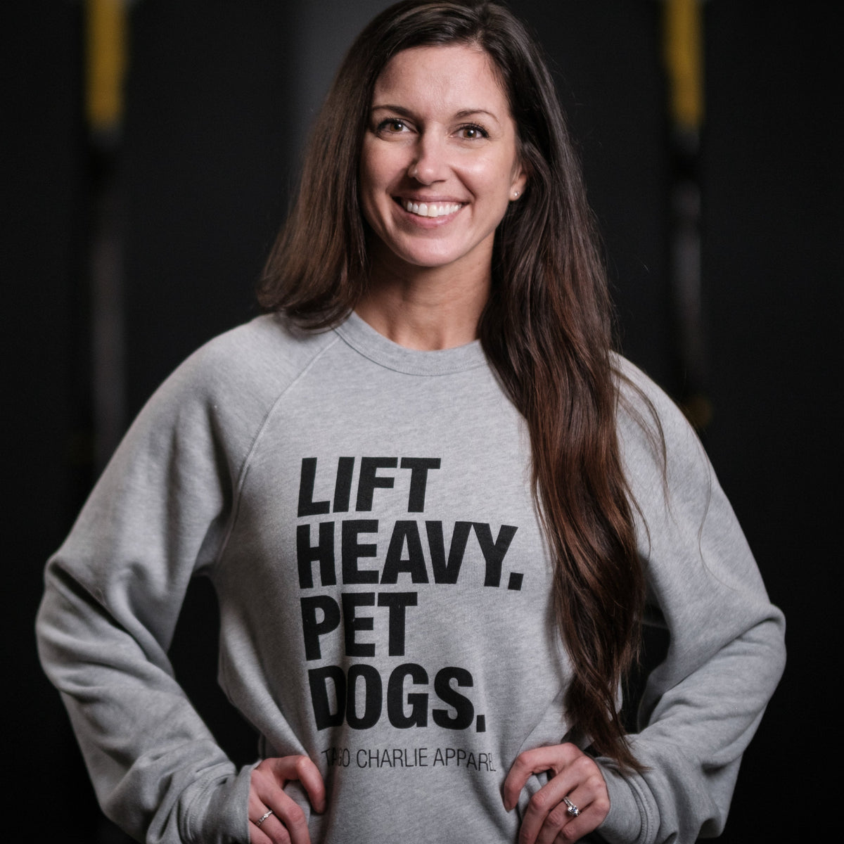 Lift Heavy. Pet Dogs. - Crewneck